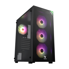 VENTO FSP VG3400S 650W 80+ PSU 4X120MM RGB FAN MESH ATX GAMING KASA
