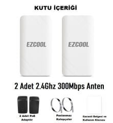 EZCOOL EZ-W240AN DIŞ ORTAM (2.4GHz 300Mbps 1KM) ACCESS POİNT