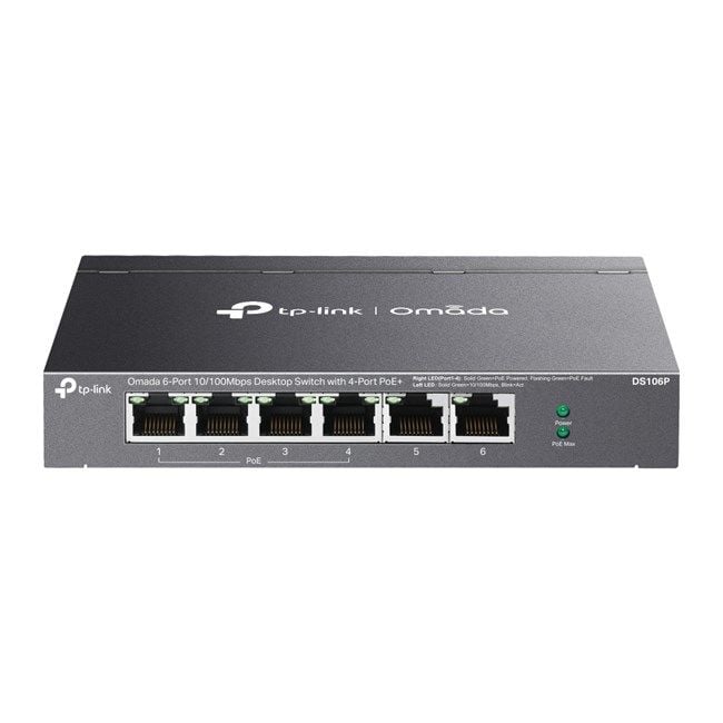 Tp-Link Omada DS106P 6 Port Yönetilemez Switch