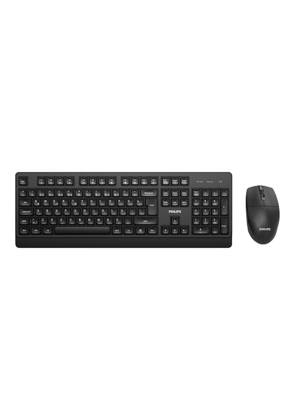 Philips SPT6347 Kablosuz Klavye & Mouse Seti - Türkçe Q - Siyah