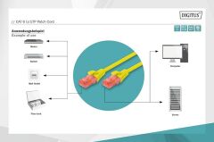Digitus DK-1617-030/Y U/UTP Cat6 Sarı Kablo (3m)