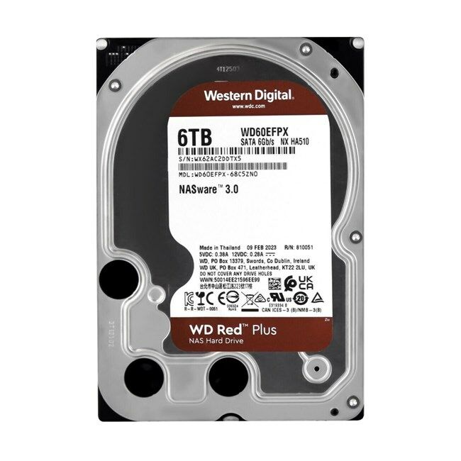WD 6TB Red 3.5'' 5400Rpm 256MB Sata3 WD60EFPX