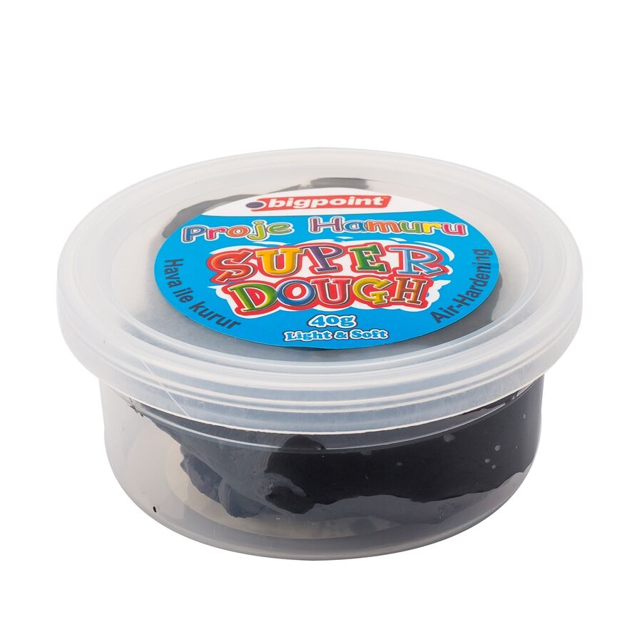 Bigpoint Proje Hamuru 40 Gram Siyah 12'li Stand