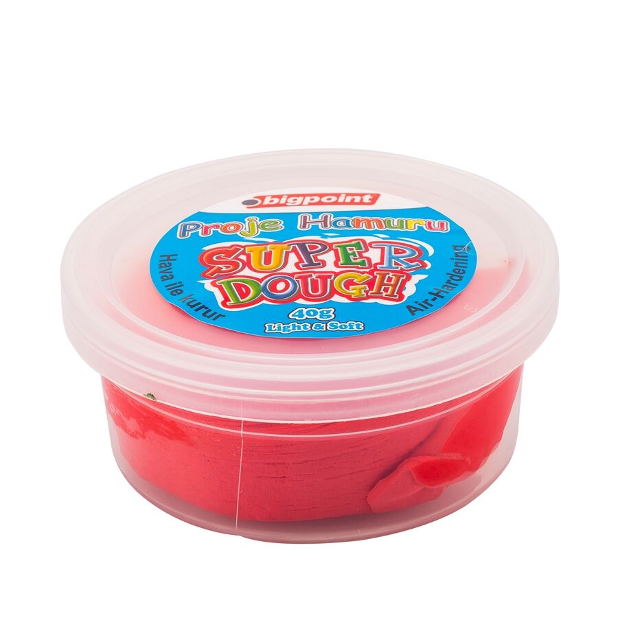 Bigpoint Proje Hamuru 40 Gram Kırmızı 12'li Stand