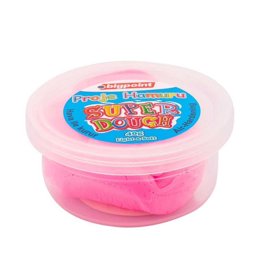 Bigpoint Proje Hamuru 40 Gram Pembe 12'li Stand