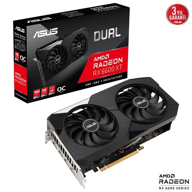 Asus RX6600XT 8GB Dual OC GDDR6 128Bit