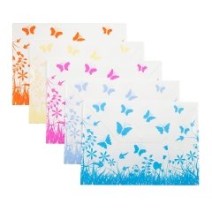 Bigpoint Çıtçıtlı Dosya Kelebek Desenli A4 Mor 12'li Poşet