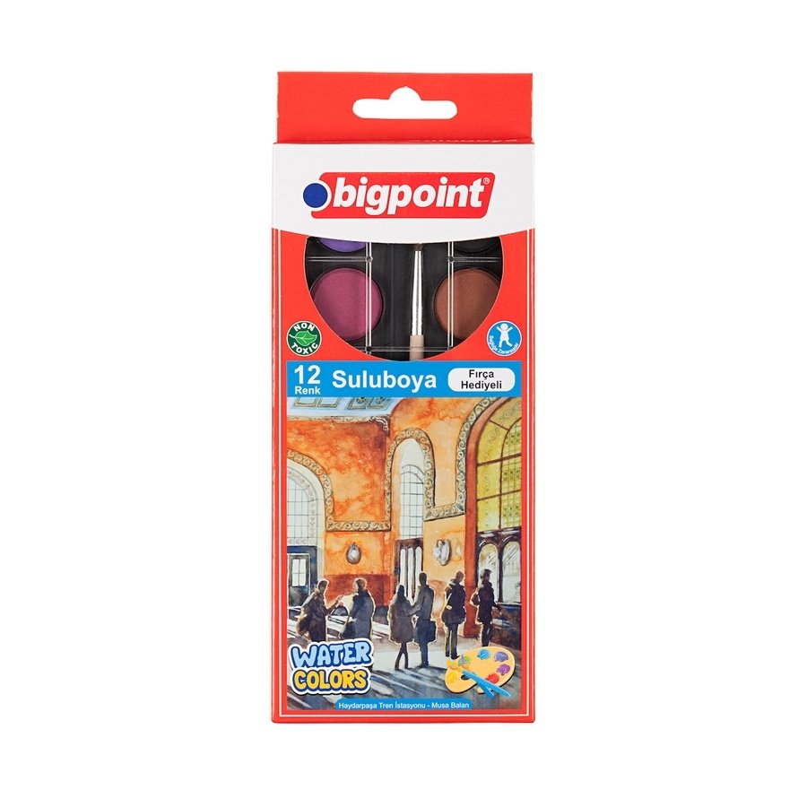 Bigpoint Suluboya 12 Renk 12'li Paket