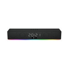 Lenovo Lecoo DS103 Kablosuz Bluetooth 10W RGB Saat/Alarm Stereo Soundbar Hoparlör Siyah