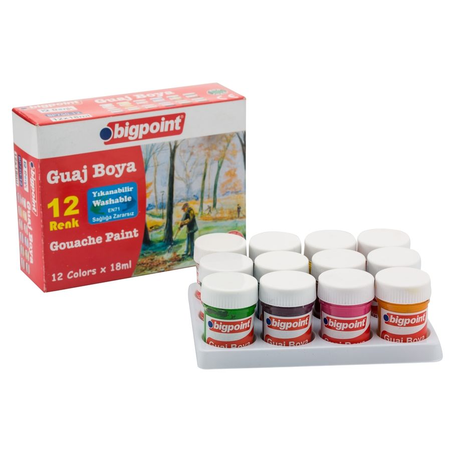 Bigpoint Guaj Boya 12 Renk x 18 ml