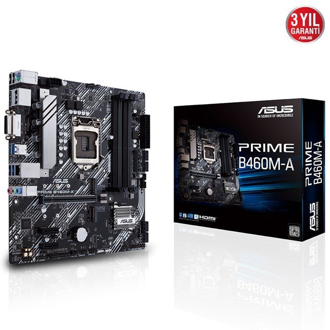 Asus Prime B460M-A R2.0 1200P Dvi Hdmi Dp Usb3.2