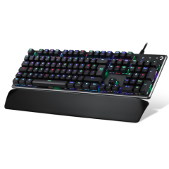 Gamepower Calypso Mavi Switch Kablolu RGB Optik Mekanik Oyuncu Klavye Siyah