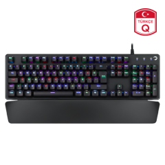 Gamepower Calypso Mavi Switch Kablolu RGB Optik Mekanik Oyuncu Klavye Siyah