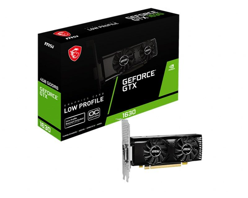 MSI GeForce GTX 1630 4GB 4GT LP OC GDDR6 64Bit