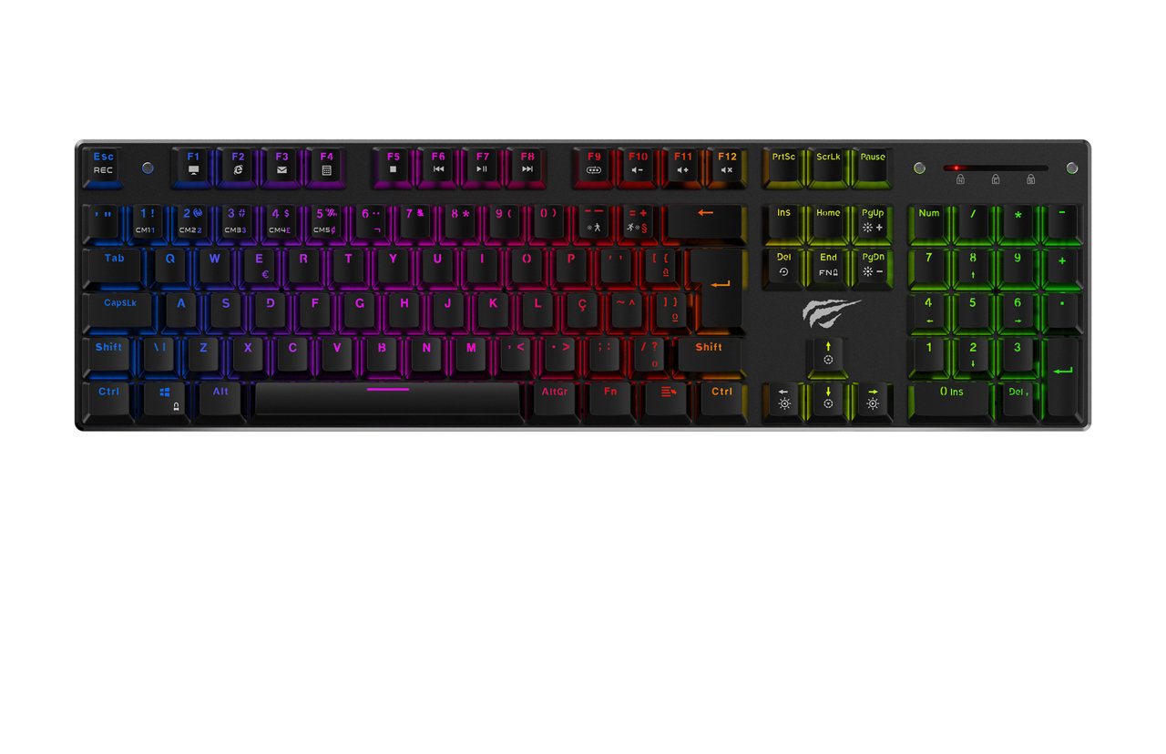 Gamenote HV-KB432L Mavi Switch Kablolu RGB Mekanik Oyuncu Klavye