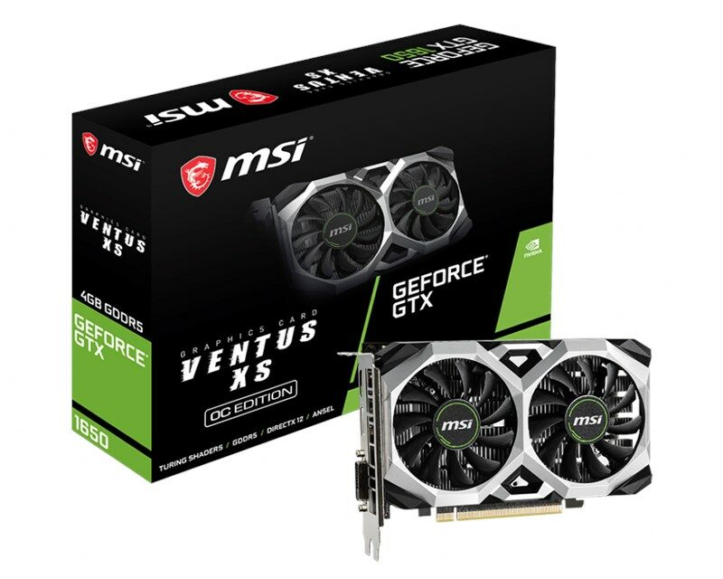 MSI GeForce GTX 1650 4GB Ventus XS OC GDDR5 128Bit