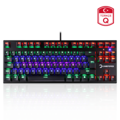 Gamepower Warlock Compact Kırmızı Switch Mekanik Oyuncu Klavye