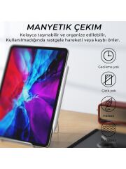 Bix SP02W Bluetooth Dokunmatik Kalem Stylus Pen Manyetik Çekim Destekli, Avuç İçi Reddetme Özellikli iPad Kalemi 2018-2022 için iPad Android Uyumlu Universal Yazı ve Çizim Kalemi Beyaz