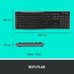 Logitech MK270 Kablosuz Klavye Mouse 920-004525