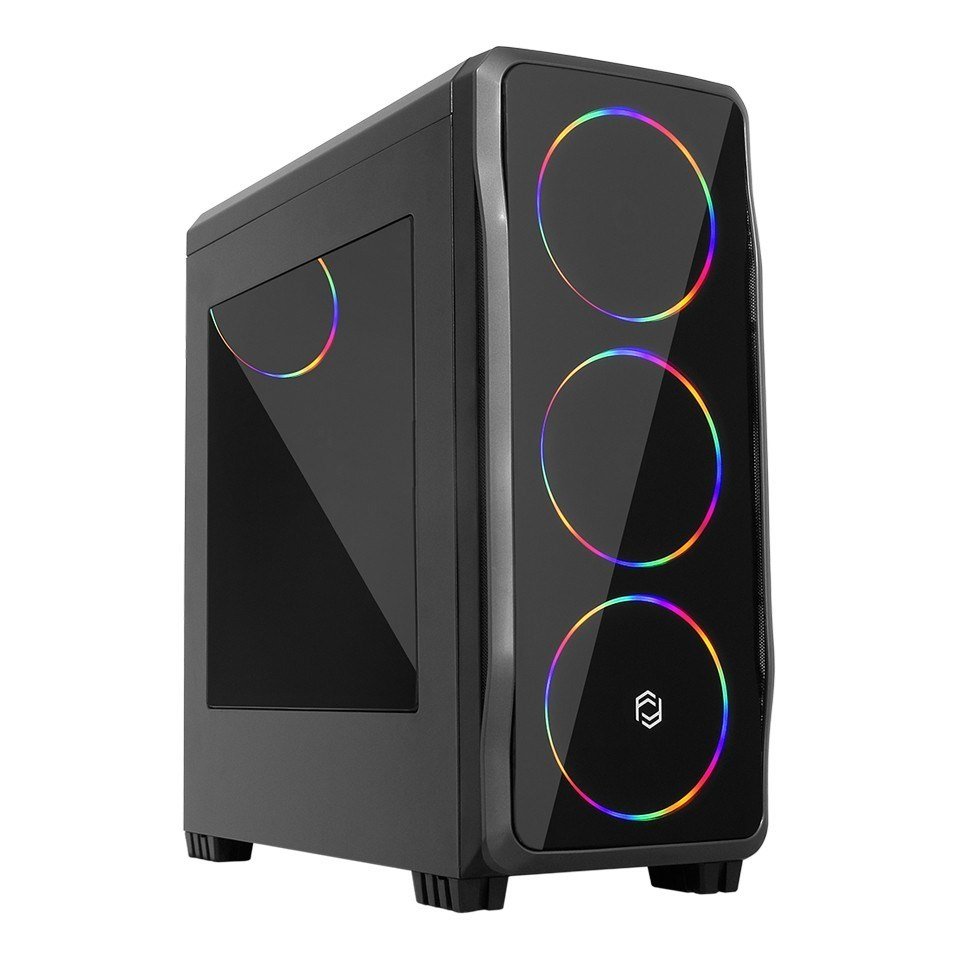 Frisby 650W 80+(FC-9345G) Mid Tower 4xHalo Led Fan