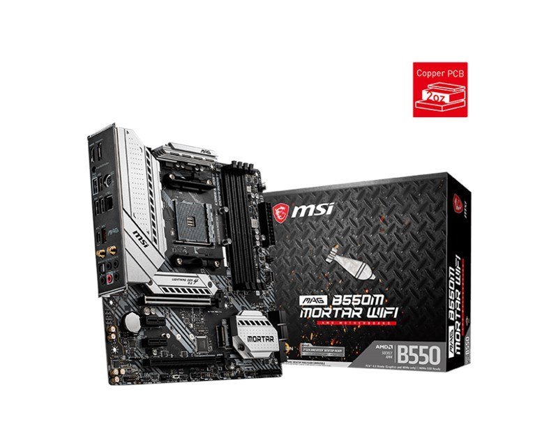 MSI Mag B550M Mortar Wifi AM4 Ryzen DDR4 Hdmi Dp
