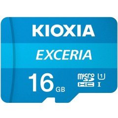 Kioxia 16GB Micro SDHC C10 100MB/sn LMEX1L016GG2