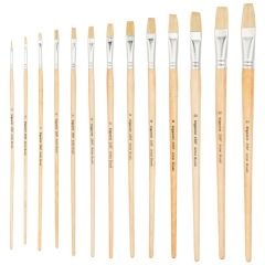 Bigpoint 258F Serisi Doğal Kıl Düz Kesik Fırça No: 8 12'li Kutu