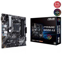Asus Prime B450M-A II AM4 Ryzen DDR4 Vga Dvi Hdmi