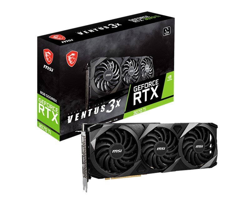 MSI GeForce RTX 3070 TI Ventus 3X 8G OC GDDR6 256B