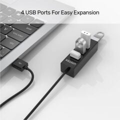 UNITEK TYPE-A TO 4 PORT USB HUB 80CM KABLO(Y-2140)