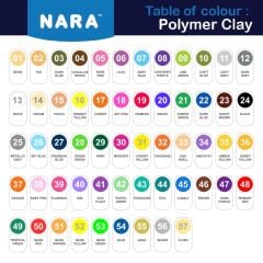 Nara Polimer Kil 55 Gram PM04 Chocolate 6'lı Şirink