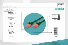 Digitus DK-1617-020/G U/UTP Cat6 Yeşil Kablo (2m)