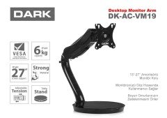 Dark VM19 13''-27'' Monitör Destekli Asansörlü Stand
