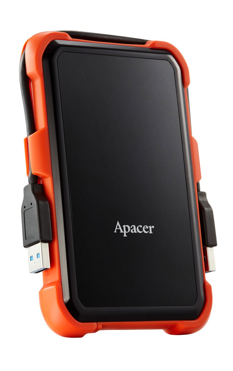 Apacer AC630 Siyah-Turuncu 1 TB Askeri Sınıf Darbeye Dayanıklı 2.5'' USB 3.1 Taşınabilir Harddisk (AP1TBAC630T-1)
