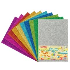 Bigpoint Simli Kağıt A4 Karışık 10 Renk - 150 Gram