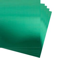 Bigpoint Metalik Renkli Karton 50x70cm Yeşil 10'lu Poşet