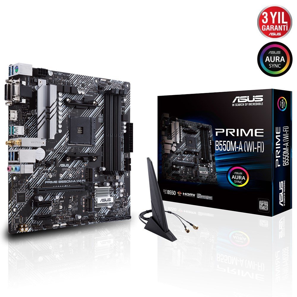 Asus Prime B550M-A Wi-fi AM4 D4 Vga Hdmi Usb3.2