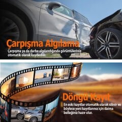 REXING V1 LITE 2K WIFI ARAC KAMERASI + 32GB SD KAR