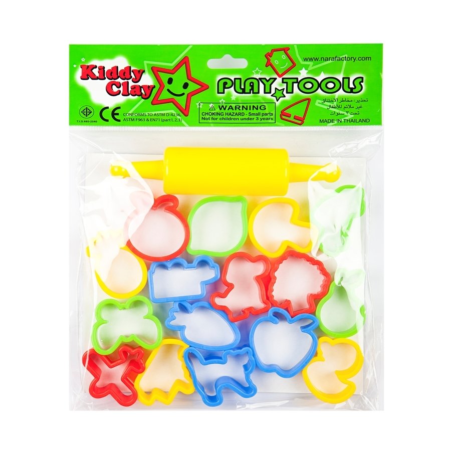 Kiddy Clay 16 Modelleme Kalıbı + 1 Merdane