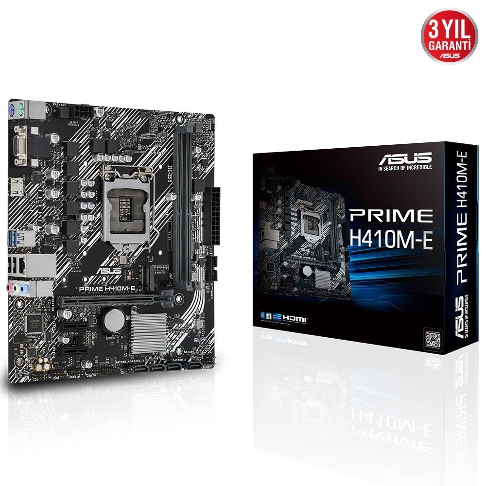 Asus Prime H410M-E 1200P Vga Hdmi Usb3.2