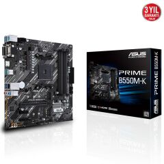 Asus Prime B550M-K AM4 Ryzen DDR4 Vga Dvi Hdmi