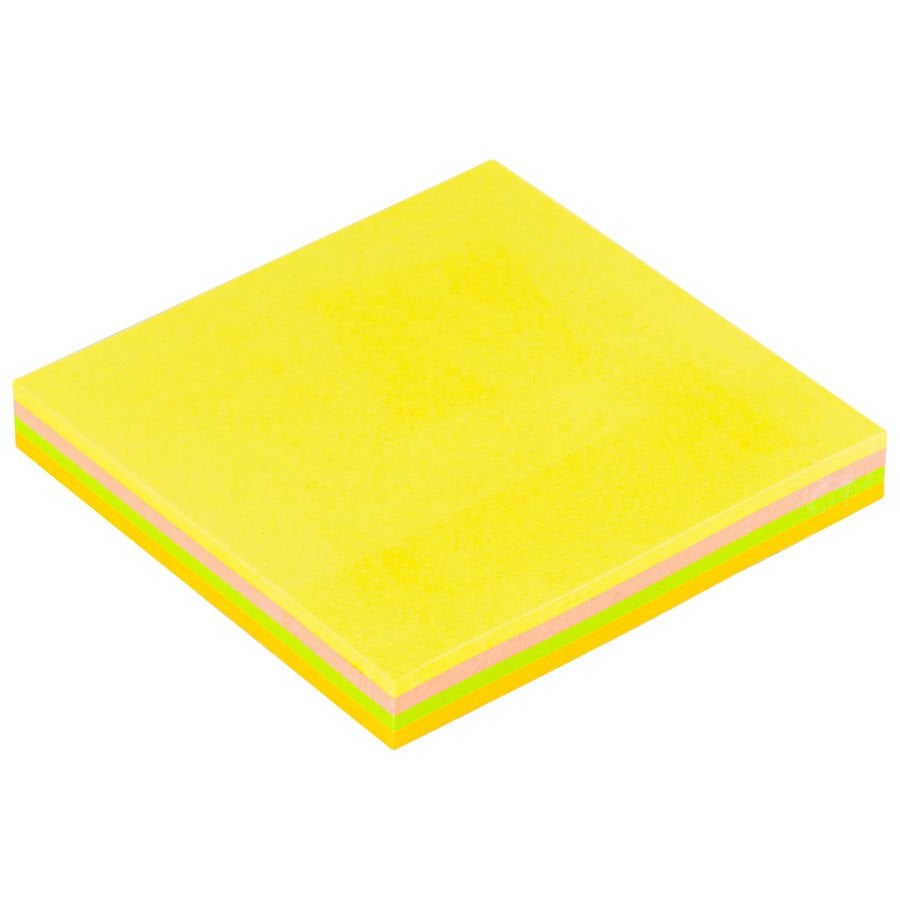 Bigpoint Yapışkanlı Not Kağıdı 75x75mm Neon 4 Renkli 12'li Paket