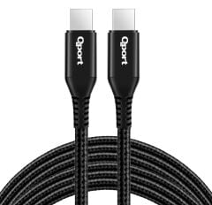 QPORT Q-TYPE-C3 3M TYPE-C 100W SUPER HIZLI PD SARJ VE DATA KABLOSU