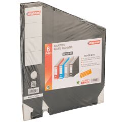 Bigpoint Karton Kutu Klasör Siyah 6'lı Paket