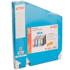 Bigpoint Karton Kutu Klasör Mavi 6'lı Paket