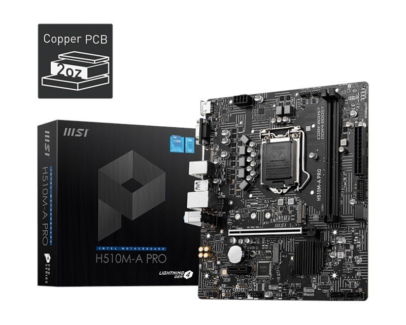 MSI H510M-A Pro 1200P Vga Hdmi Usb3.2