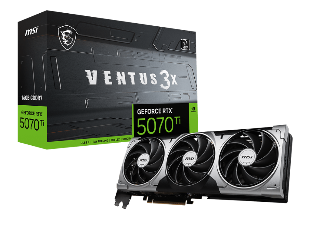 MSI GEFORCE RTX 5070 TI 16G VENTUS 3X VGA
