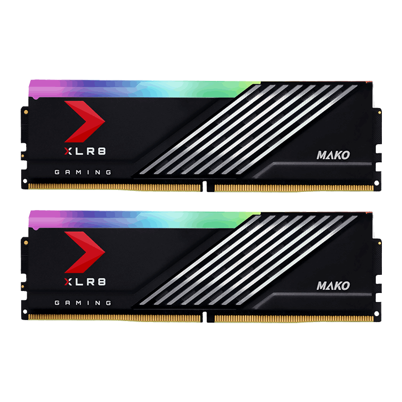 PNY XLR8 Gaming MAKO EPIC-X RGB 32GB (2x16GB) 6400MHz CL40 DDR5 Gaming Ram (MD32GK2D5640040MXRGB)