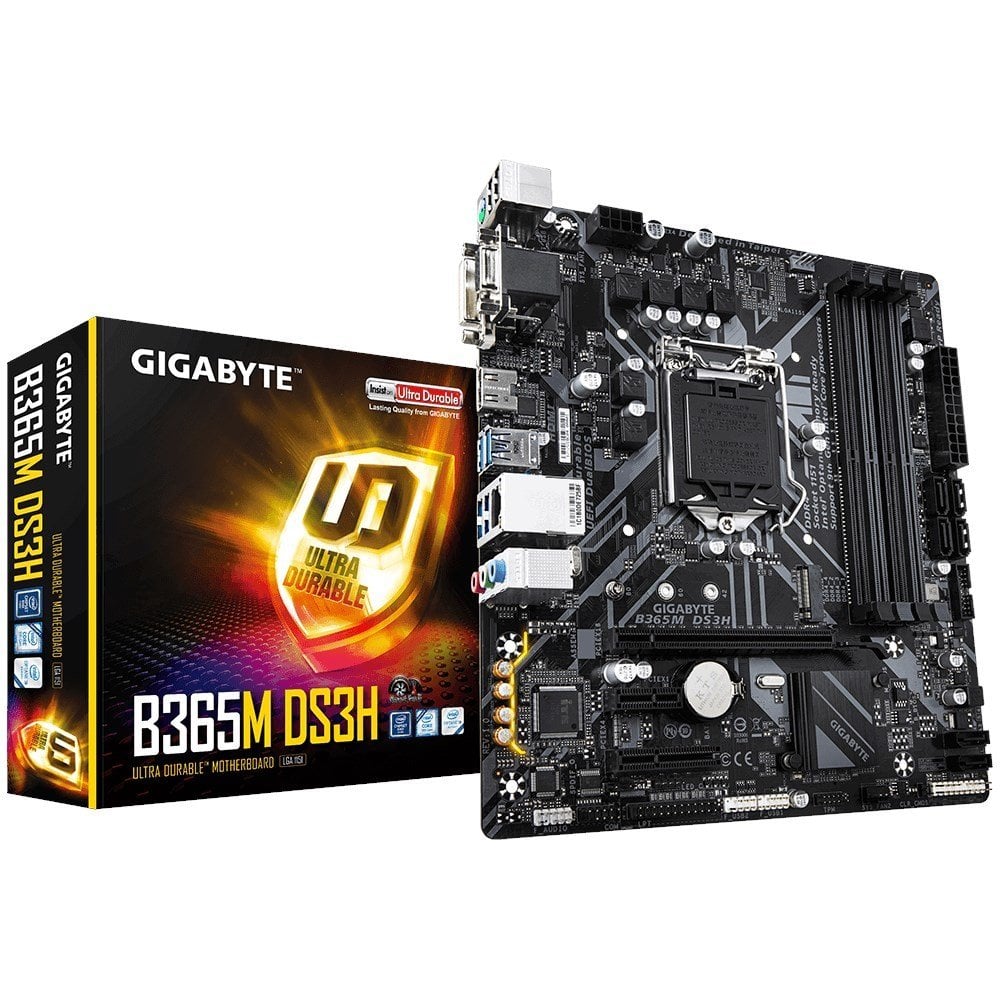 Gigabyte B365M DS3H 1151 DDR4 Vga Dvi Hdmi Usb3.1