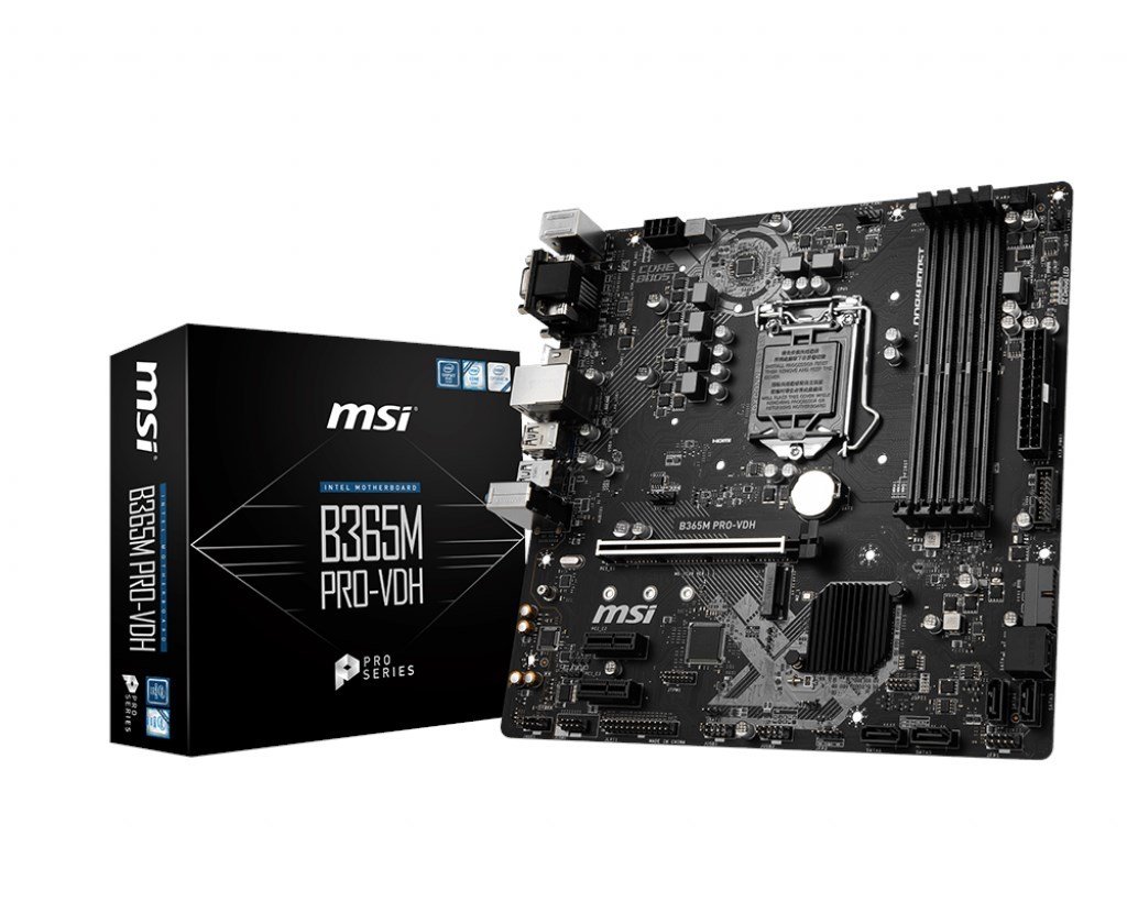 MSI B365M Pro-Vdh 1151P DDR4 Vga Dvi Hdmi Usb3.1